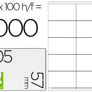 Etiquetas Adesivas Q-Connect Din A4 105 X 57 mm