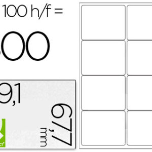 Etiquetas Adesivas Q-Connect Din A4 99,1 X 67,7 mm