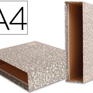 Caixa p/ Pasta de Arquivo Classic Red Din A4 Marmoreada Cinza