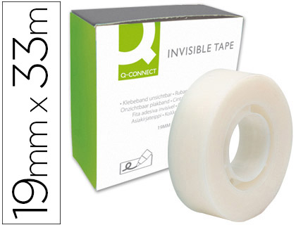 Fita Adesiva Q-Connect Invisivel 33 Mt X 19 mm