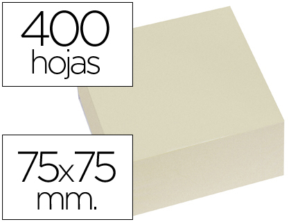Bloco Notas Adesivas Q-Connect Amarelo 76 X 76 mm