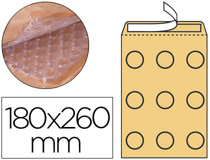 Envelope Borbulhas Q-Connect 180X260mm