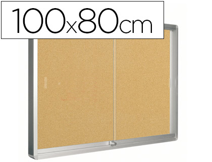 Vitrina de Parede c/ Porta (100x80cm) - Q-Connect