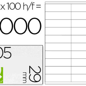 Etiquetas Adesivas Q-Connect Din A4 105 X 29 mm