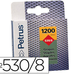 Agrafos Petrus N? 530/8 p/ Cravadora Caixa de 1200 Unidades