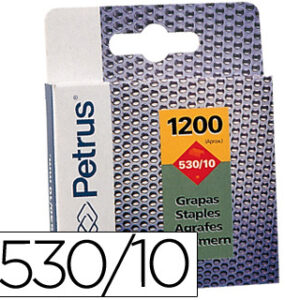 Agrafos Petrus Nº 530/10 p/ Cravadora Caixa de 1200 Unidades