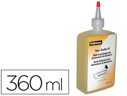 Oleo Lubrificante Fellowes p/ Destruidoras de Documentos 350ml