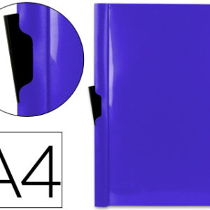 Bolsa Dossier c/ Clip Lateral, Din A4 Azul, 60 Folhas
