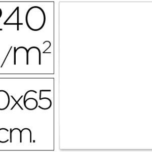 Cartolina 240 Gr 50X65 cm Branca
