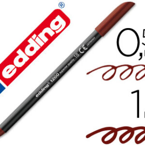 Marcador Edding Ponta Fibra 1200 Castanho Escuro N18-0,5mm