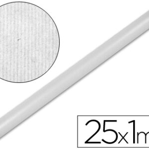 Papel Kraft Rolo Branco 1Mt X 25Mt.65 Gr/M2