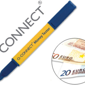 Marcador Euro Tester Pen Q-Connect Para Detectar Notas Euro Falsas