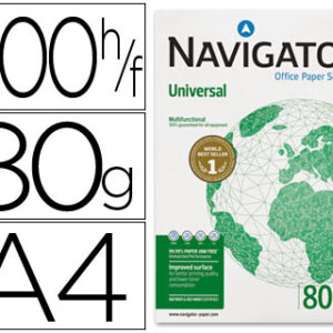 Resma 500x Folhas Papel Fotocopia Navigator Din A4 (80 Gr)