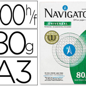 Resma 500x Papel Fotocopia Navigator Din A3 (80 Gr)
