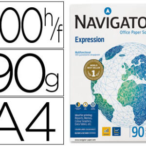 Resma 500x Folhas Papel Fotocopia DIN A4 90Gr - NAVIGATOR