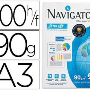 Papel Fotocopia Navigator Din A3, (500 Folhas), 90 Gr