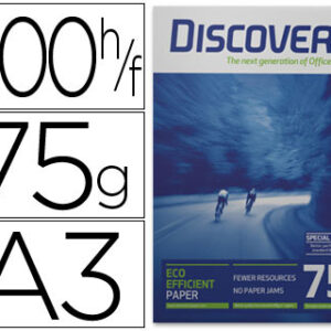 Papel Fotocopia Discovery Din A3, (500 Folhas), 75 Gr