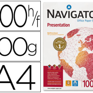 Resma 500x Folhas Papel Fotocopia Din A4 (100g) - NAVIGATOR