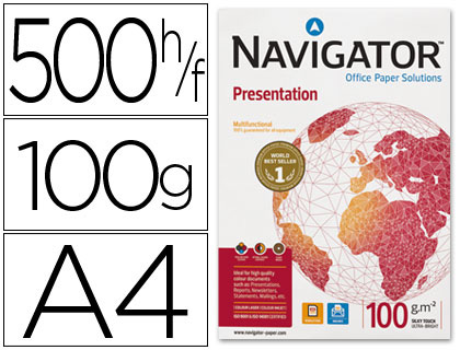 Resma 500x Folhas Papel Fotocopia Din A4 (100g) - NAVIGATOR