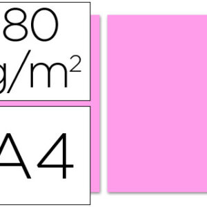 Papel de Cor Din A4, Embalagem 100 F, Rosa