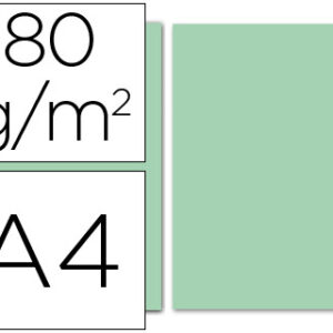 Papel de Cor Din A4 80 Gr Verde (100 Folhas