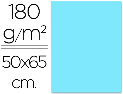 Cartolina 180 Gr 50X65 cm, Celeste
