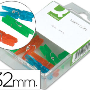 Mola Fantasia Q-Connect, 32 mm., Caixa 10 de Cores Sortidas