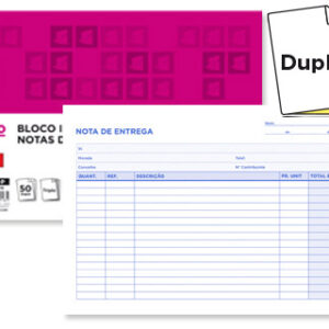 Bloco de Entregas Duplicado 155X215 mm