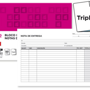 Bloco de Entregas Triplicado 155X215 mm