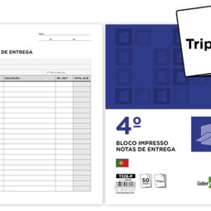Bloco de Entregas Triplicado 155X215 mm
