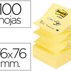 Bloco Notas Adesivas Post-It Amarelo 76 X 76 mm