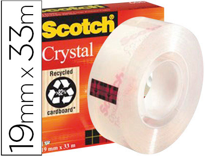 Fita Adesiva Scotch Super Transparente 33Mt X 19mm