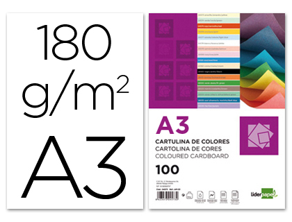 Cartolina 180 Gr A3 100 Folhas Brancas