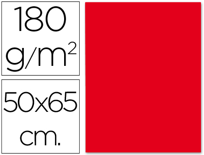 Cartolina 180 Gr 50X65 cm, Vermelho Natal
