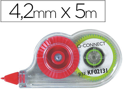 Fita Corretora Q-Connect Branca 4,2 mm X 5 Mts em Blister