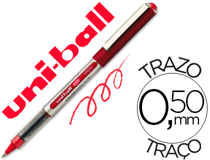 Marcador Uni-Ball Roller Ub-150 Micro Eye Vermelho 0,5 mm