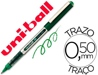 Marcador Uni-Ball Roller Ub-150 Micro Eye Verde 0,5 mm