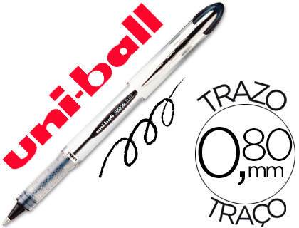 Marcador Uni-Ball Roller Ub-200 Vision Preto 0,8 mm