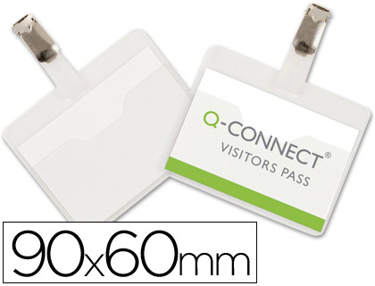 Identificador Q-Connect c/ Mola Kf-01560 60X90 mm Abertura Superior