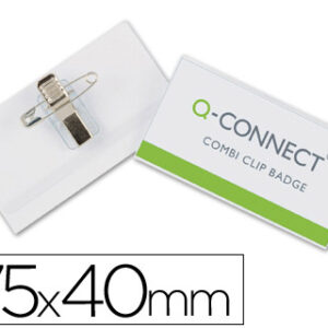 Identificador Q-Connect c/ Mola Kf-01568 40X75 mm