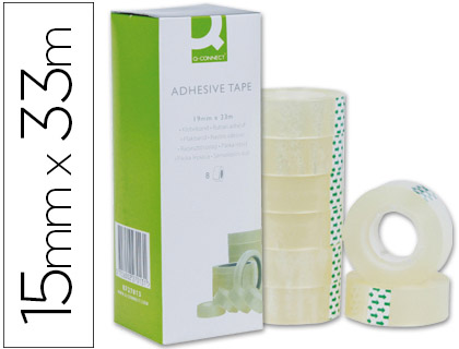 Fita Adesiva Q-Connect (33 mts x 15 mm)
