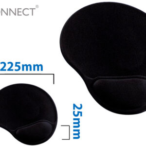 Tapete de Rato c/ Apoio de Pulso em Gel Base Antideslizante - Q-CONNECT