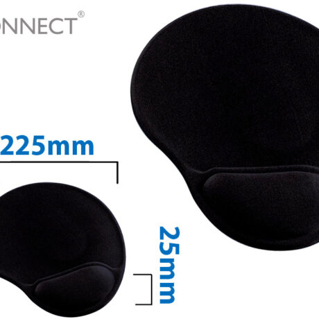 Tapete de Rato c/ Apoio de Pulso em Gel Base Antideslizante - Q-CONNECT