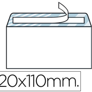 Pack 500x Envelope Americano 110x220mm sem Janela