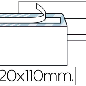 Pack 500x Envelope Americano 110x220mm c/ Janela Direita