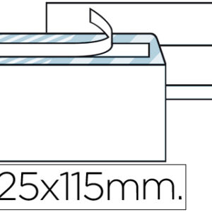 Pack 500x Envelopes Americano 115x225mm c/ Janela Direita