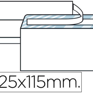 Envelope Americano 115X225mm c/ Janela Esquerda (500 Unidades)