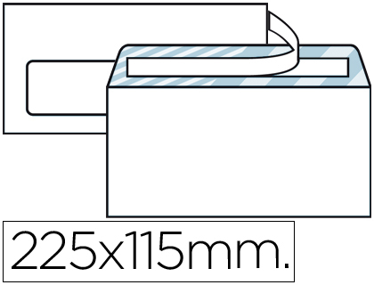 Envelope Americano 115X225mm c/ Janela Esquerda (500 Unidades)