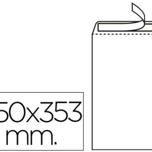 Envelope Bolsa Folio Prolongado 250 X 353mm Branco (250 Unidades)
