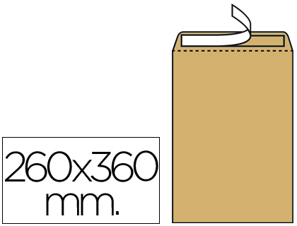 Envelope Bolsa Folio Especial 260 X 360mm Kraft (250 Unidades)